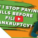 Can You Stop Paying Bills Before Filing Bankruptcy?