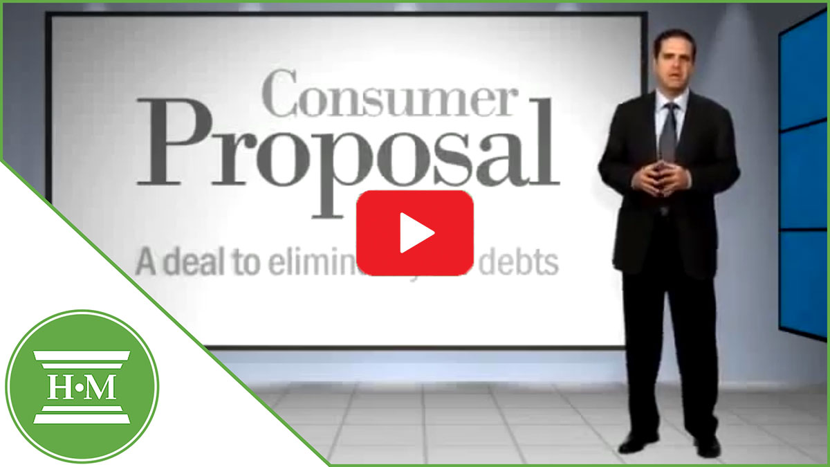 What is a consumer proposal video thumbnail